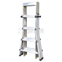 Telescopic Alu. Double-sided Rung-step Ladder<br/>(DFAT)