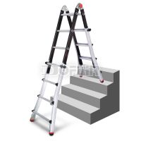 Push-lock Telescopic Folding Ladder<br/>(DFTP)